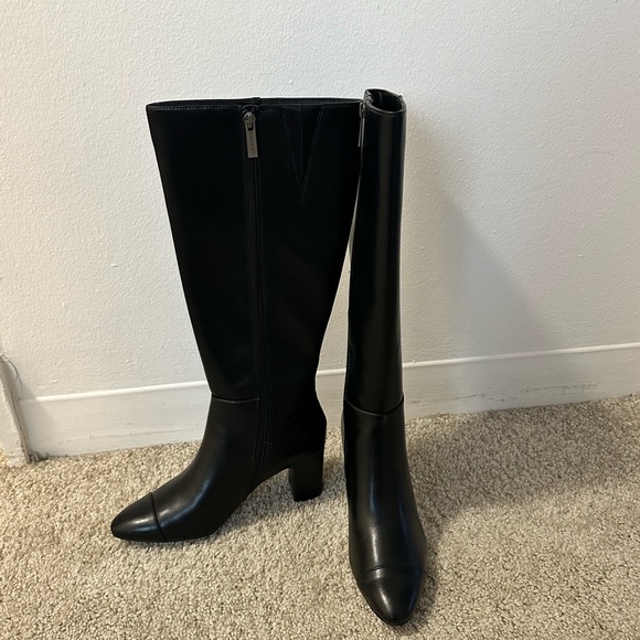 Anne Klein High Black Boots - Picture 2 of 5